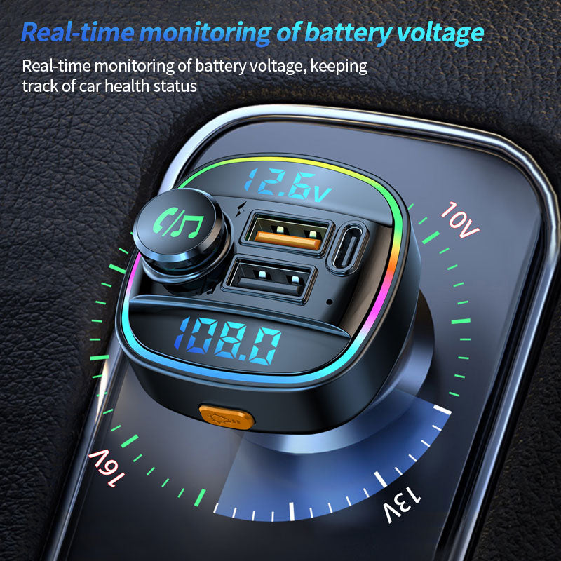 Bluetooth 5.0 FM-Transmitter, Adapter für Auto